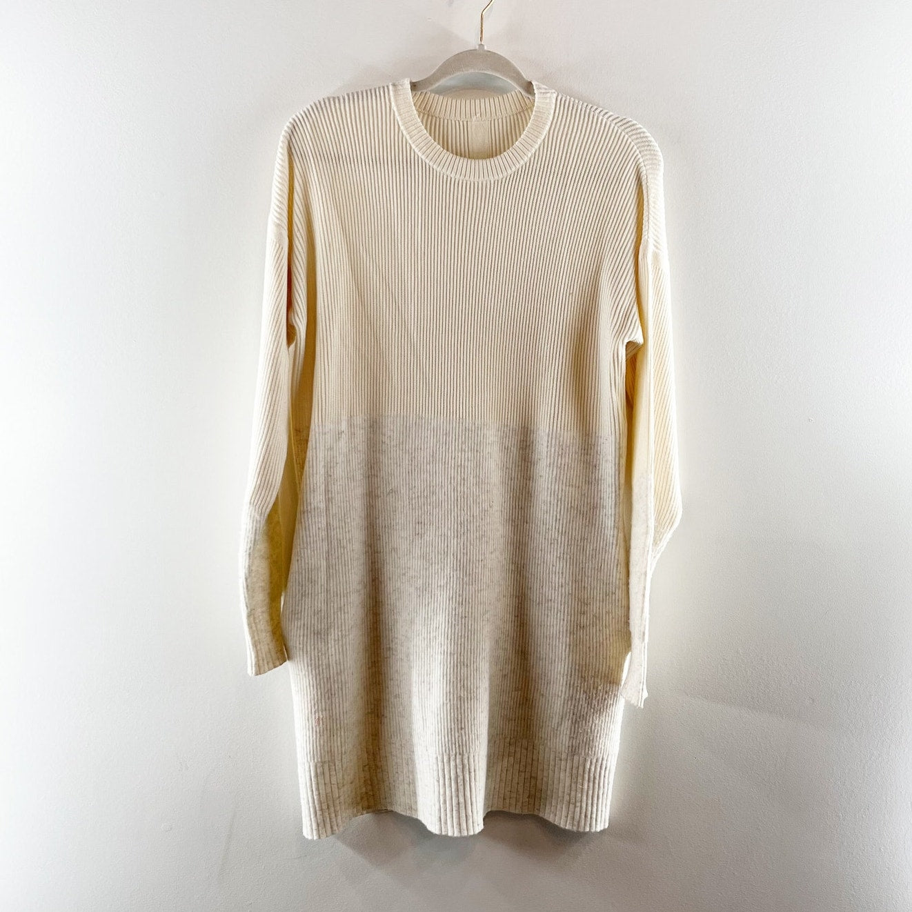 Lululemon Restful Intention Sweater Angel Wing Heathered Light Ivory Small