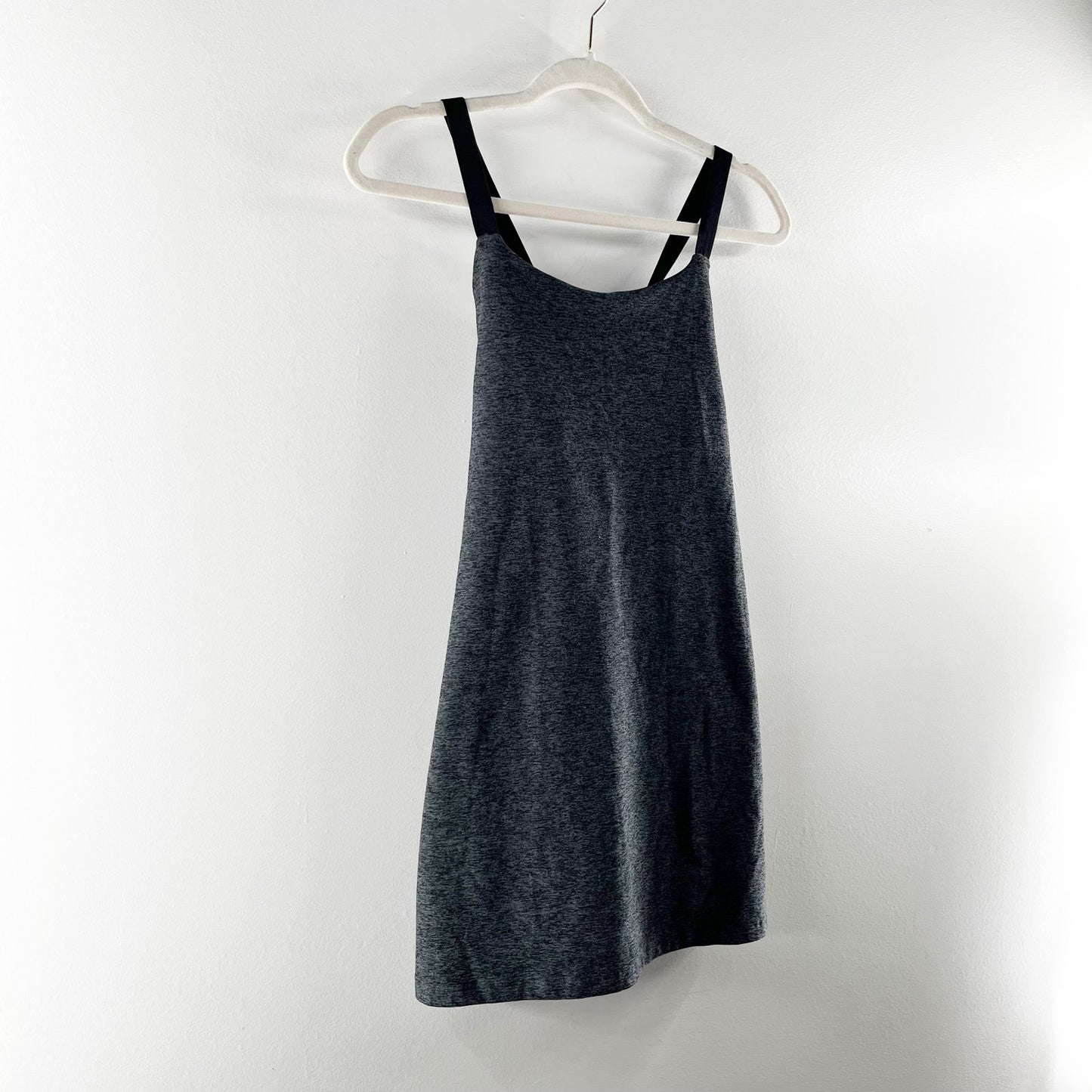 Beyond Yoga Spacedye Move It Tennis Mini Dress Black Charcoal Gray Small