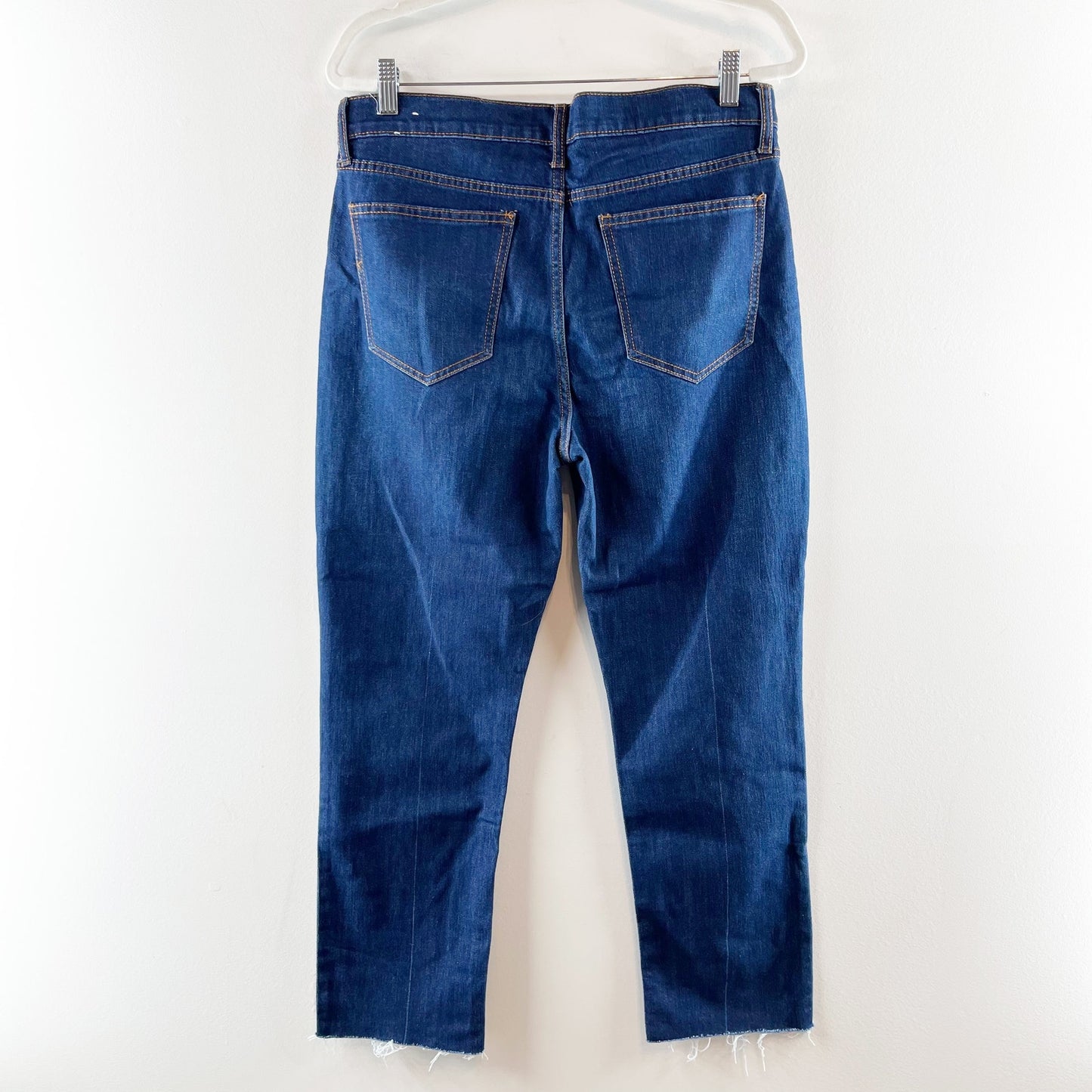 Old Navy The Power Jean Perfect Straight Ankle Dark Wash Blue 12