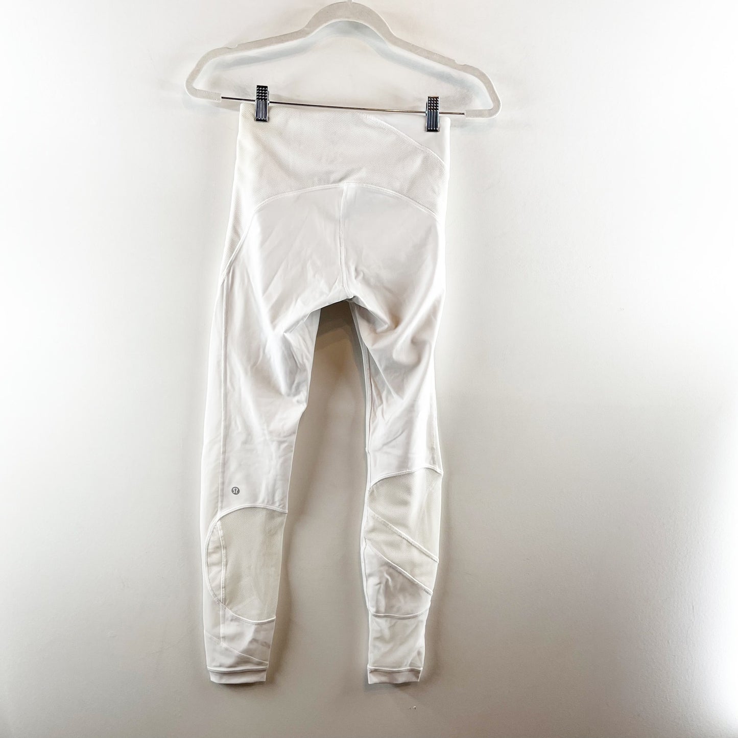 Lululemon Clear The Court Tight Leggings Mesh 28" White 6