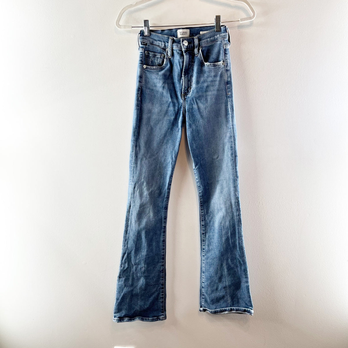Citizens of Humanity Lilah High Rise Bootcut Jeans Medium Wash Blue 24
