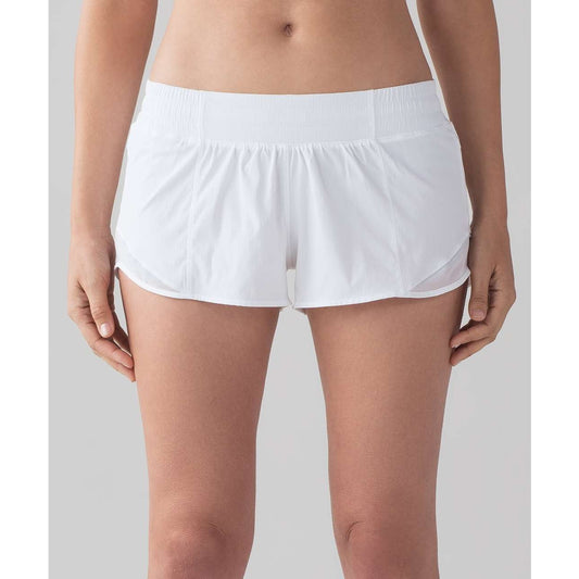 Lululemon Hotty Hot Short II 2.5" White Barely Beige 8