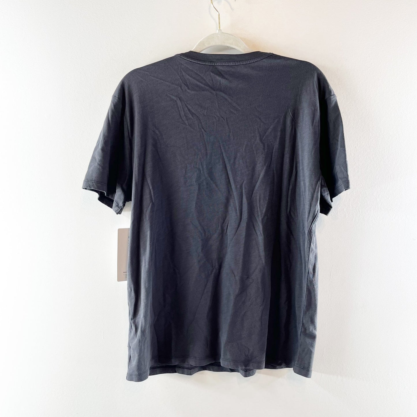 Athleta Organic Daily Relaxed Short Sleeve Crew Neck T-Shirt Black Medium