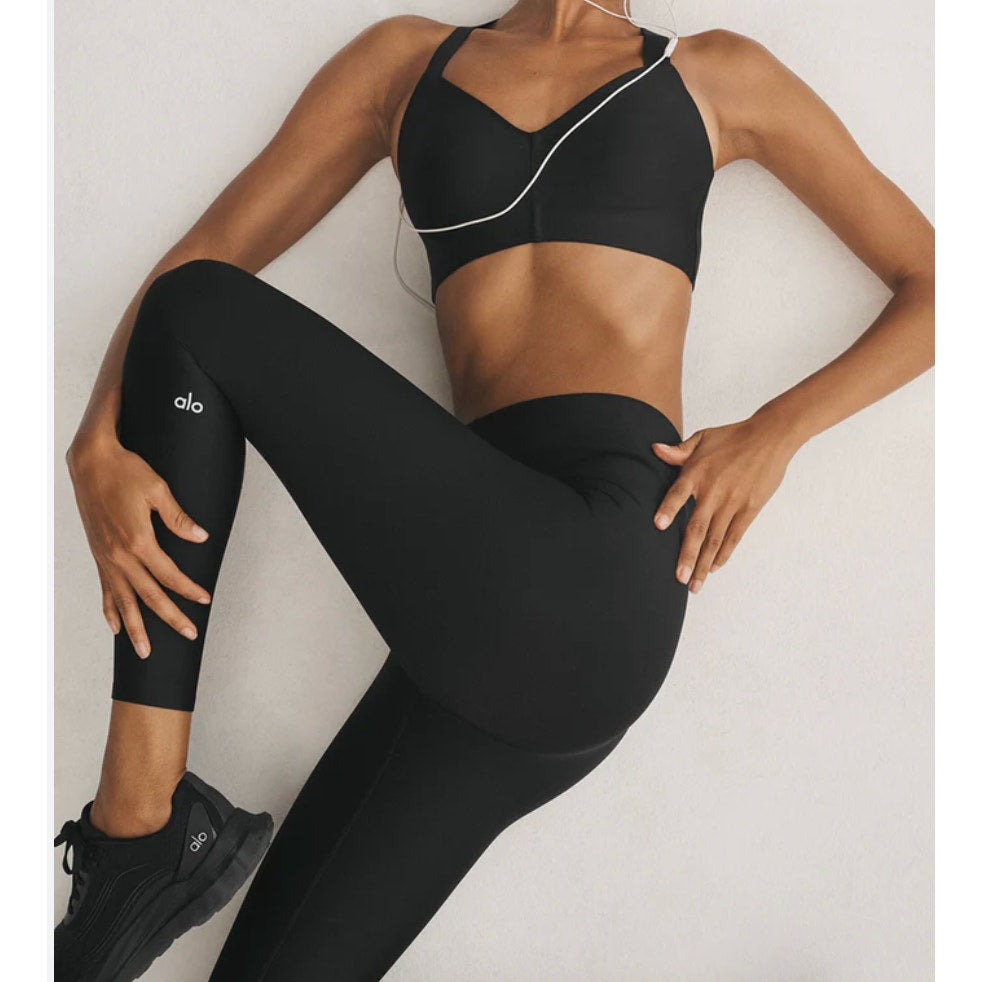 Alo Airlift High Rise 7/8 Leggings Pants Black Small