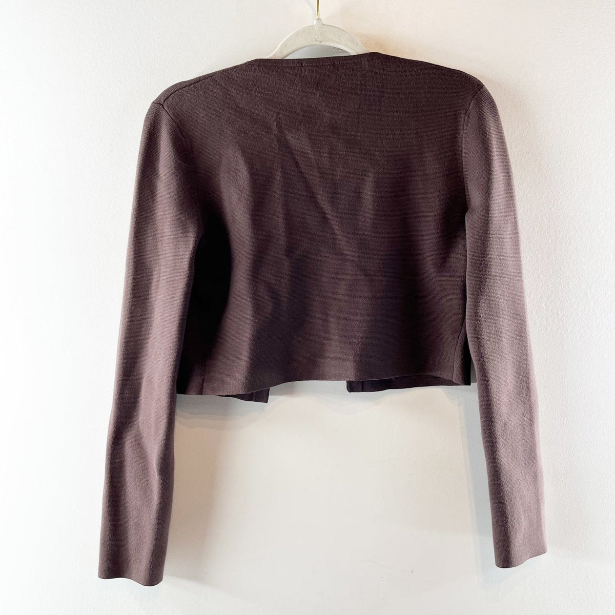 Aritzia Notable Wonder Yarn Cardigan Rich Mocha Brown XXS