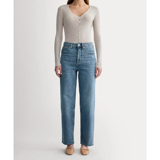 Everlane The Way High Straight Leg Jeans Blue 32 / 14