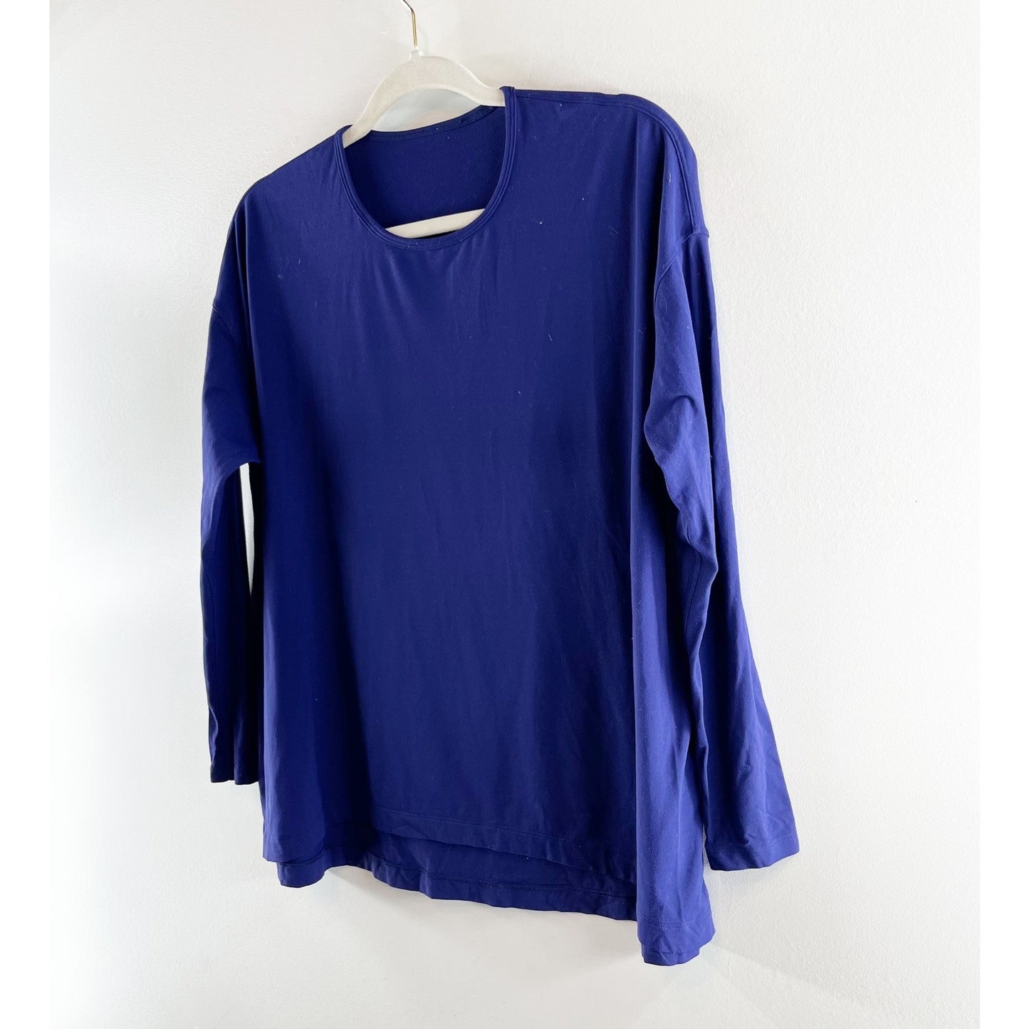 Lululemon Long Sleeve Crewneck Top Shirt Blue Large