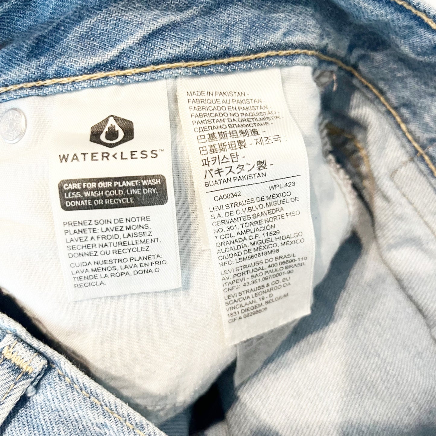 Levi's High Waisted Denim Straight Leg Jeans Blue 29