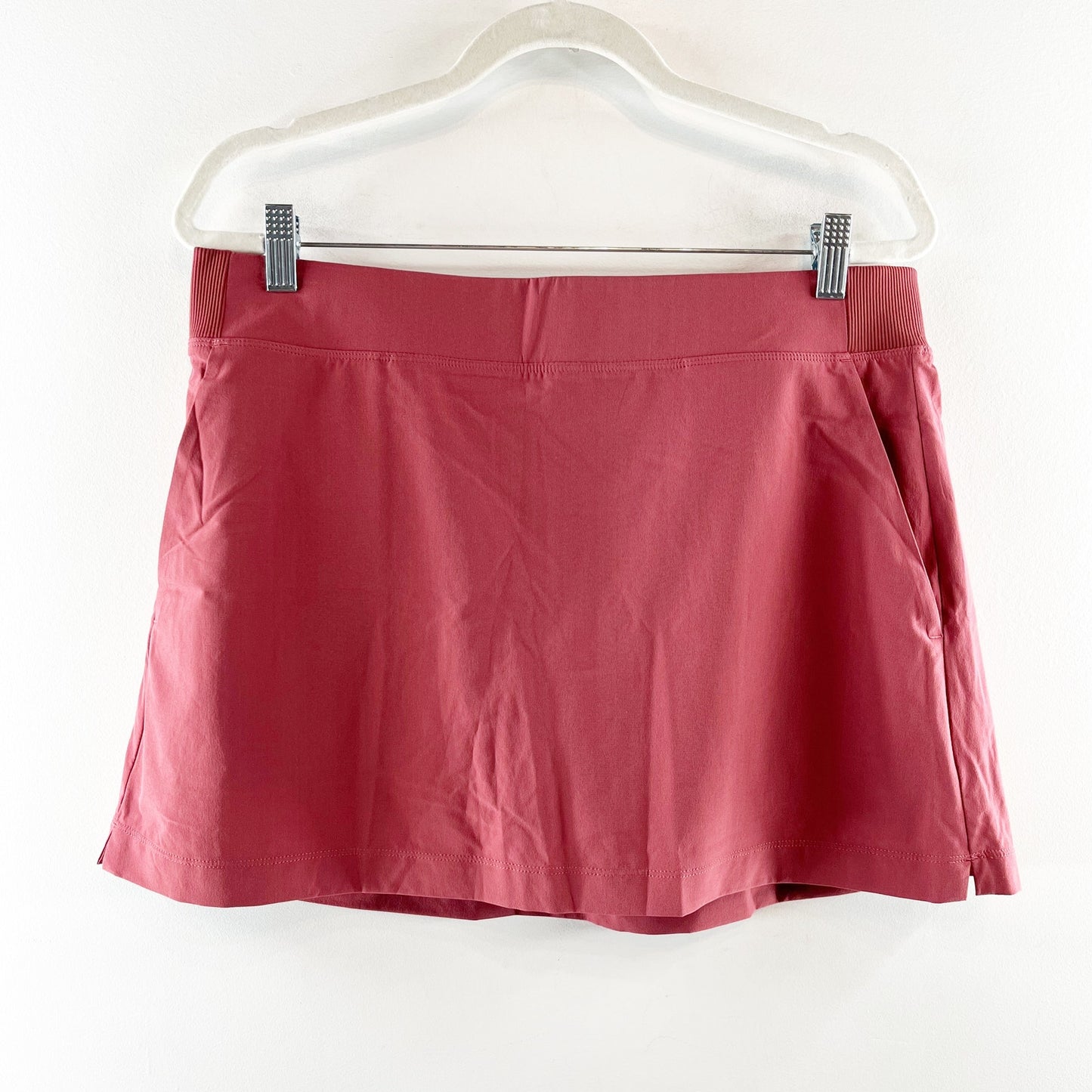 Athleta Brooklyn Mid Rise Mini Tennis Skirt Skort Red Rock 14