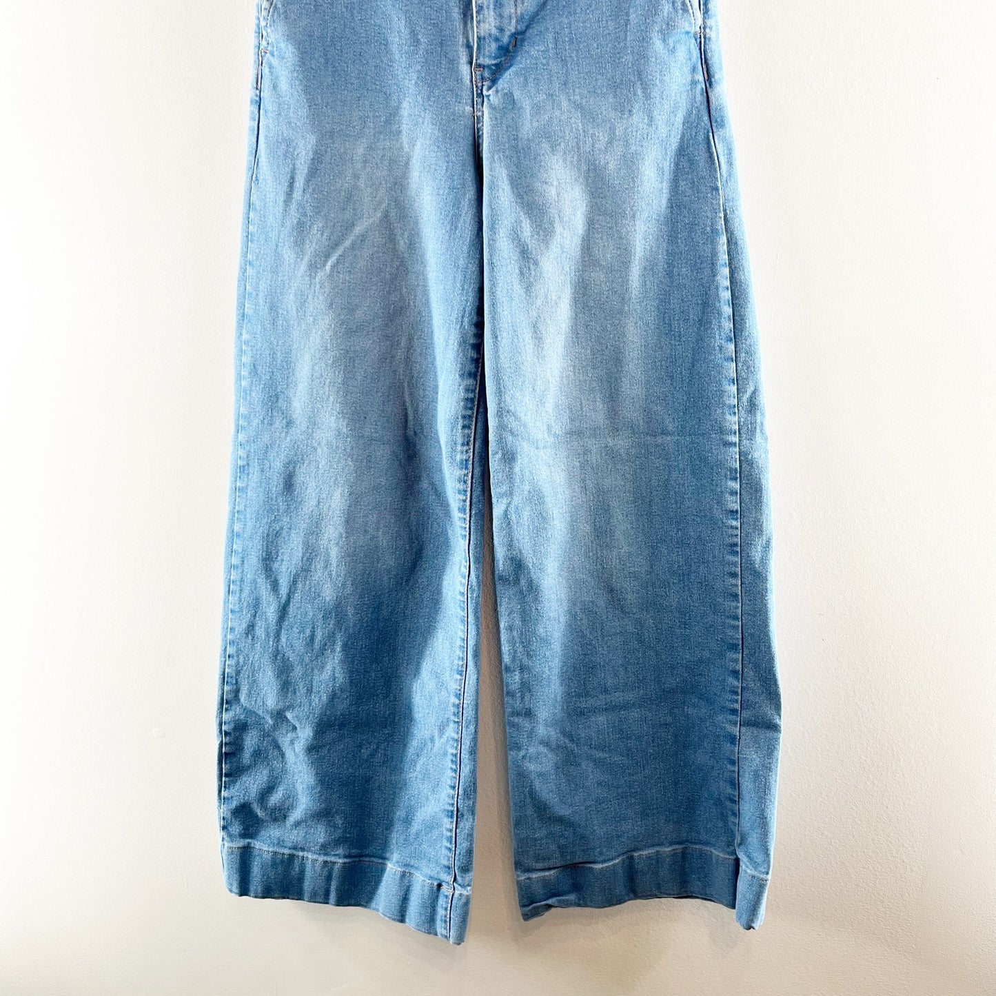 BCBGeneration High Rise Wide Leg Trouser Jeans Blue 7 / 28