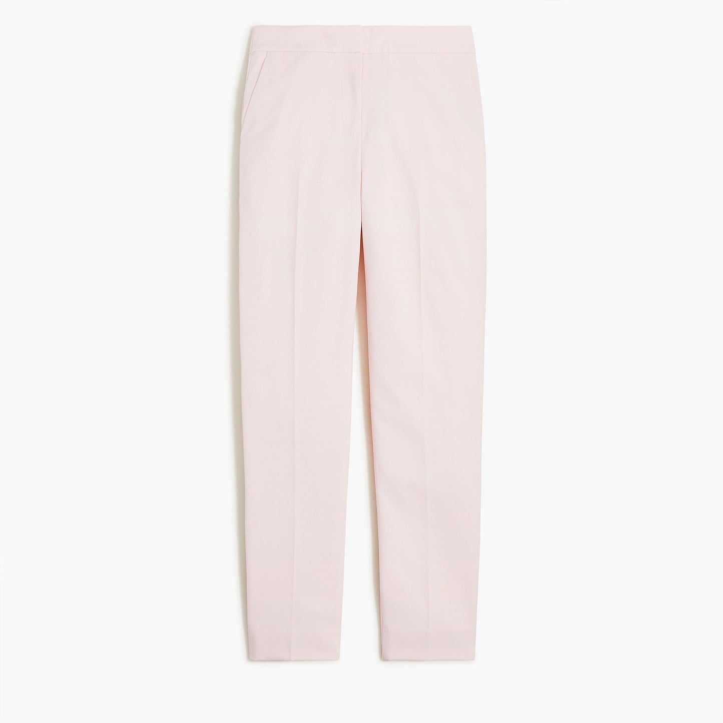 J. Crew High Rise Elastic Back Waist Straight Leg Trouser Pants Pink 14