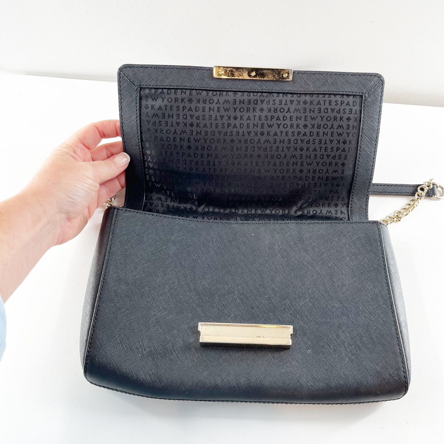 Kate Spade New York Maiden Way Saffiano Remi Crossbody Bag Black