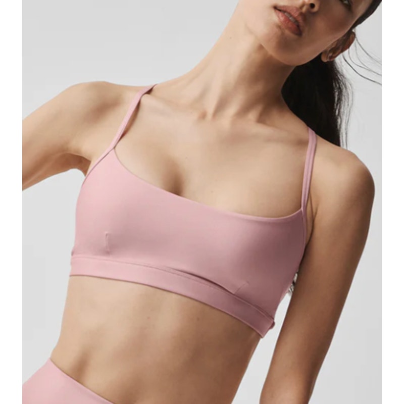 Alo Airlift Intrigue Sports Bra Vintage Pink Small