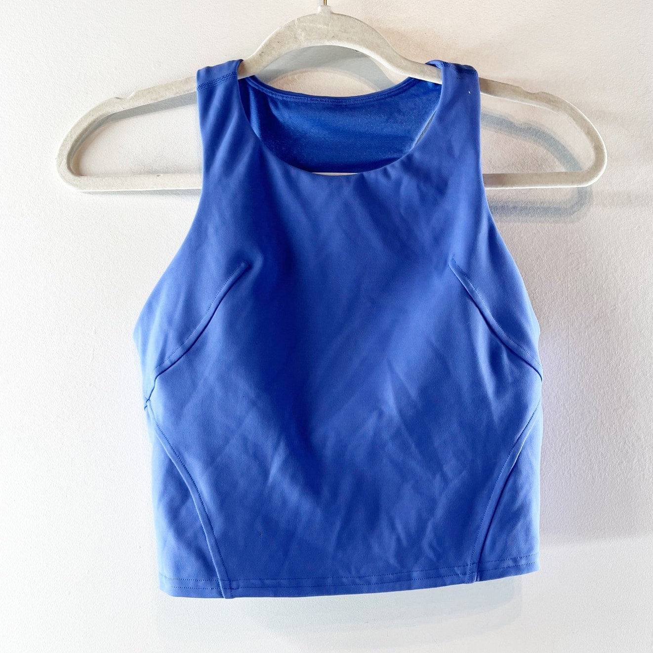 Lululemon Invigorate Training Crop Tank Top Indigo Blue 6
