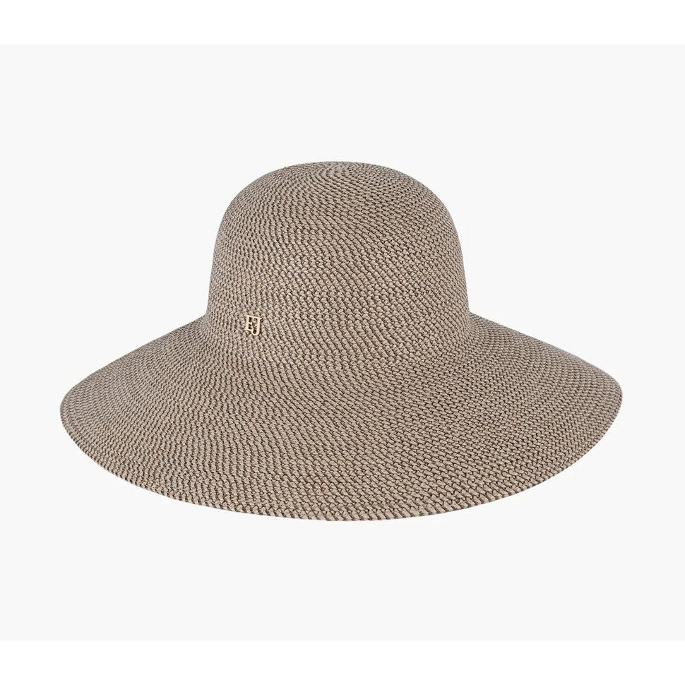 Eric Javits Full Coverage Hampton Squishee Packable Beach Sun Hat Bark