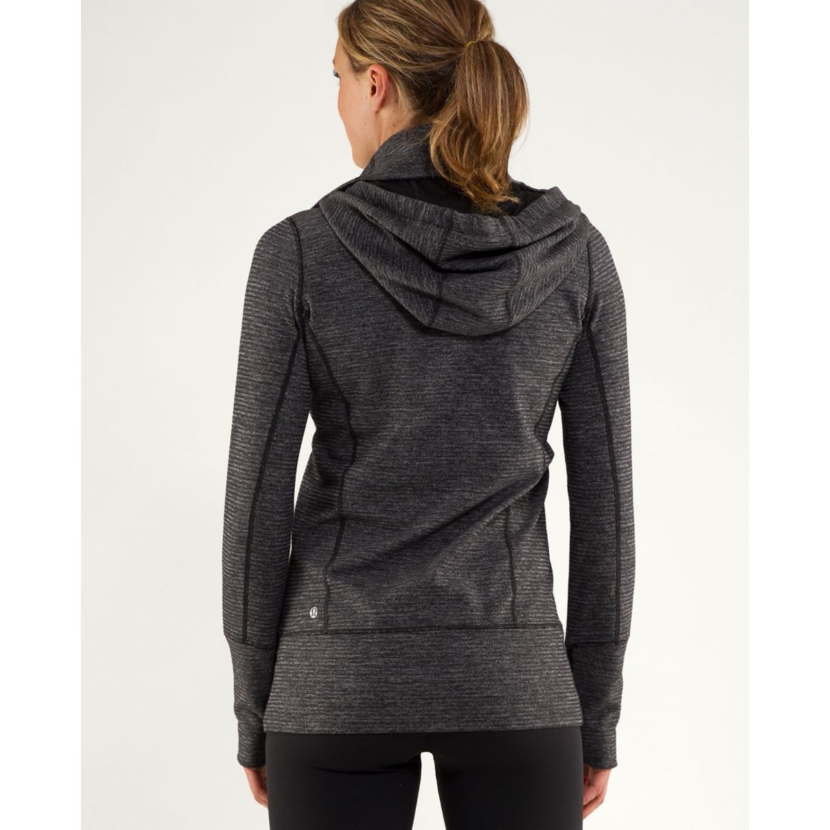 Lululemon Stride Jacket Soft Mini Check Black Heathered Coal Mini Check Black 2
