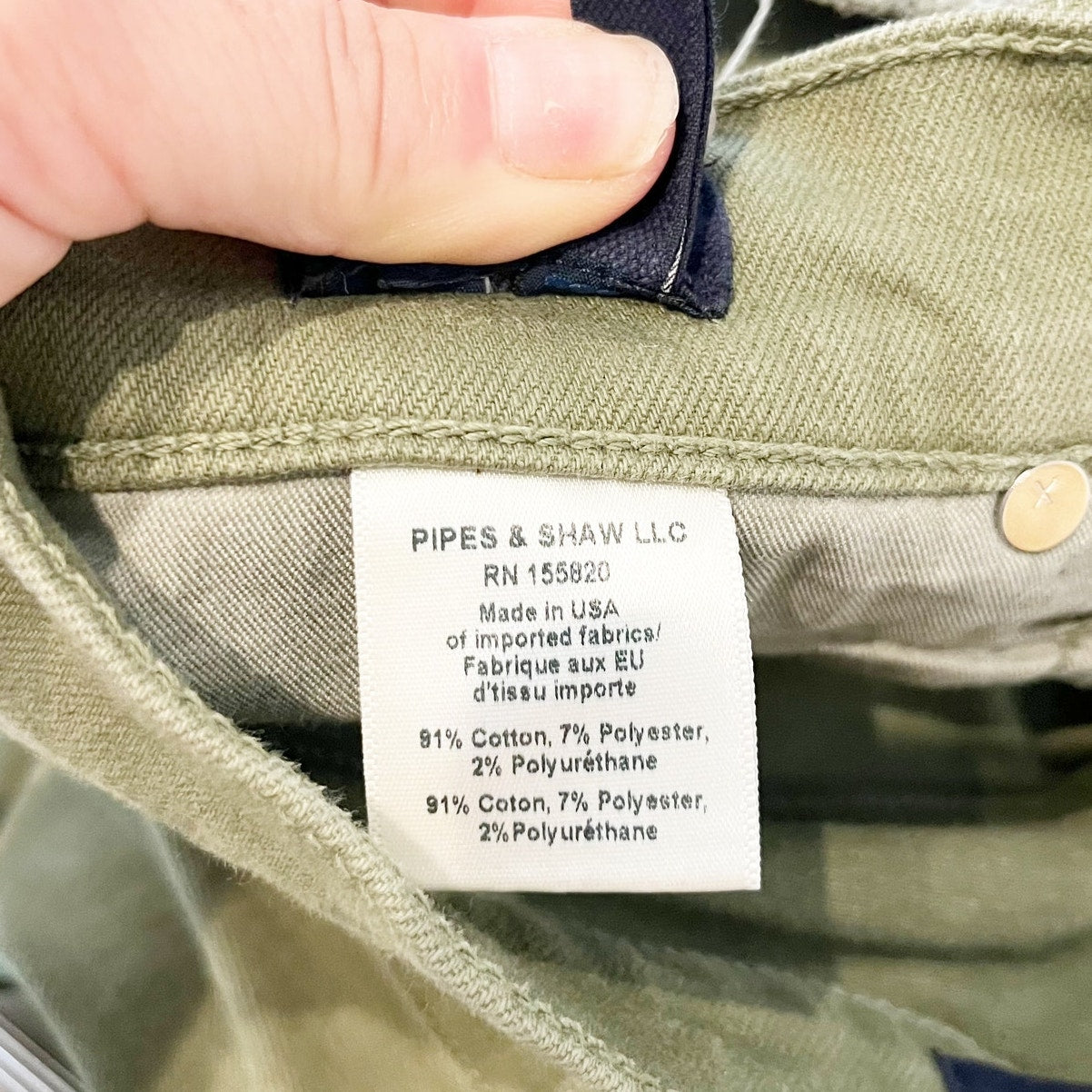 Veronica Beard Carson High Rise Ankle Flare Jeans Pants Green 27