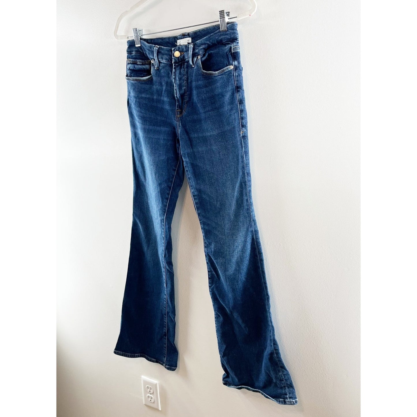 Good American Good Flare High Rise Stretch Jeans Blue 8 / 29