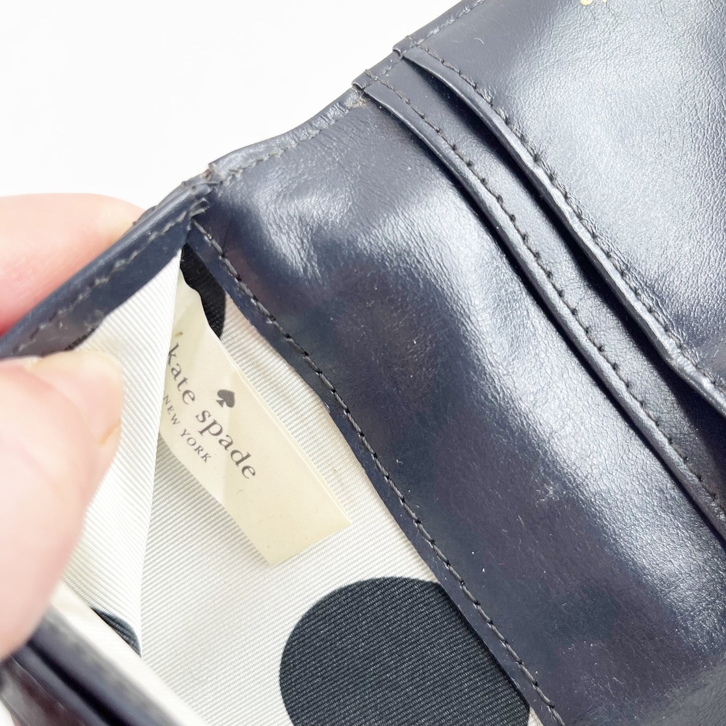 Kate Spade Bi Fold Leather Wallet Black