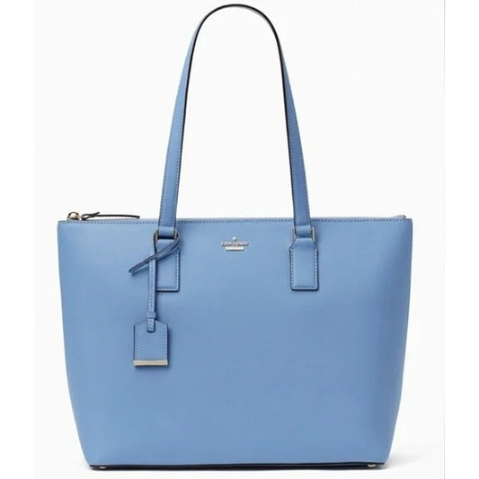 Kate Spade Saffiano Leather Tote Bag Purse Light Blue