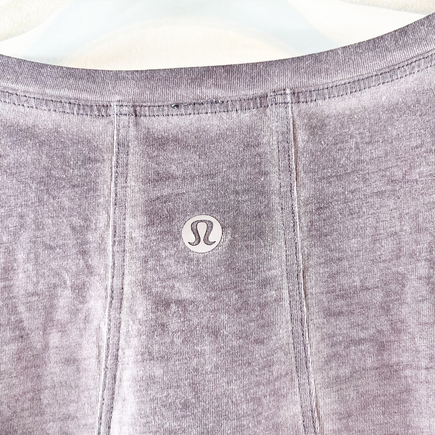 Lululemon Cropped Burnout Muscle Tank Top Gray Medium