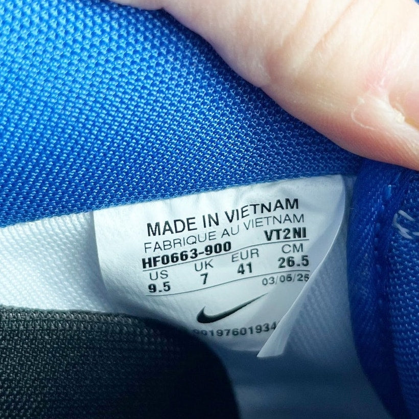 Nike Air Force 1 Low By You Lace Up Dunks Sneakers Blue White Black 9.5