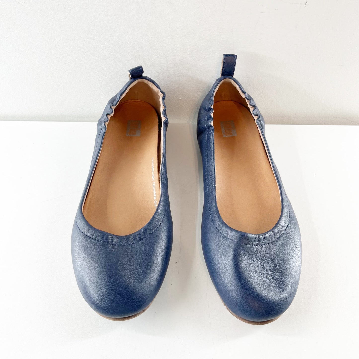 FitFlop Allegro Leather Ballet Flats Navy Blue 7.5