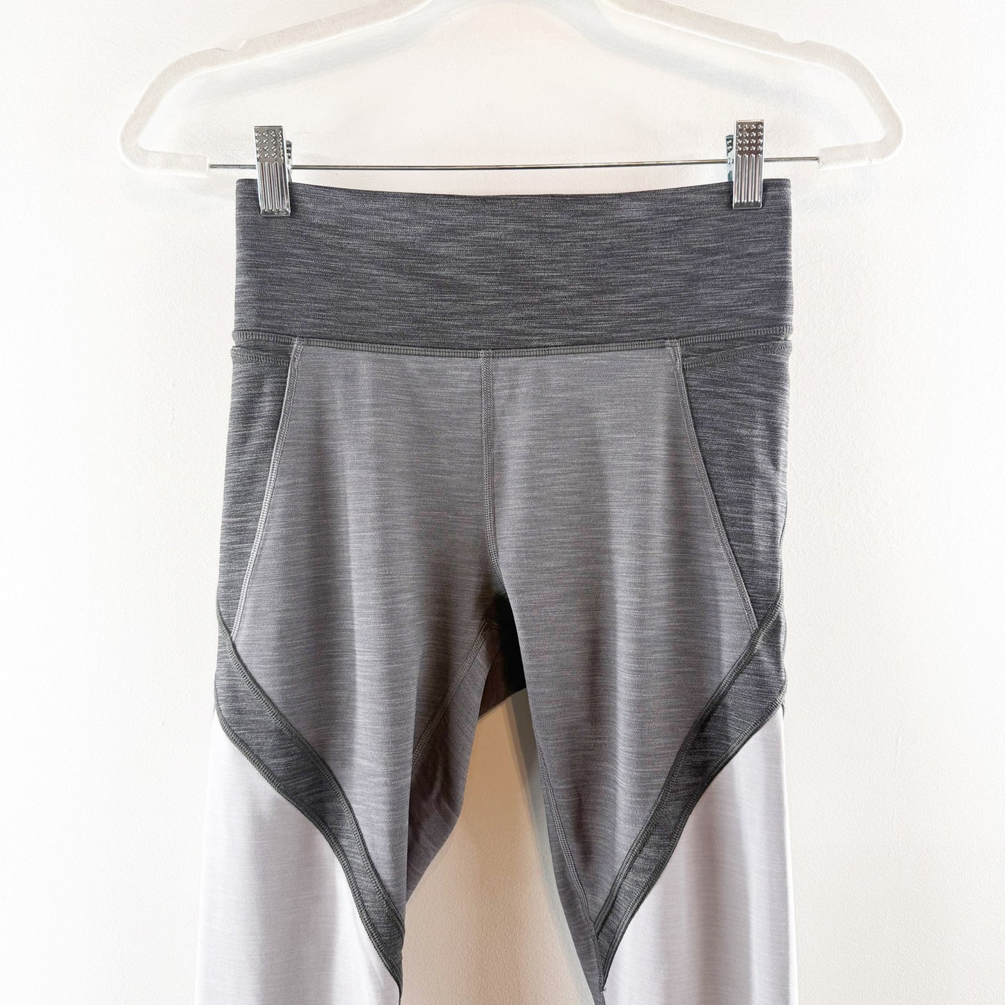 Lululemon Early Extension High-Rise Crop Heathered Black Titanium Silverscreen 6