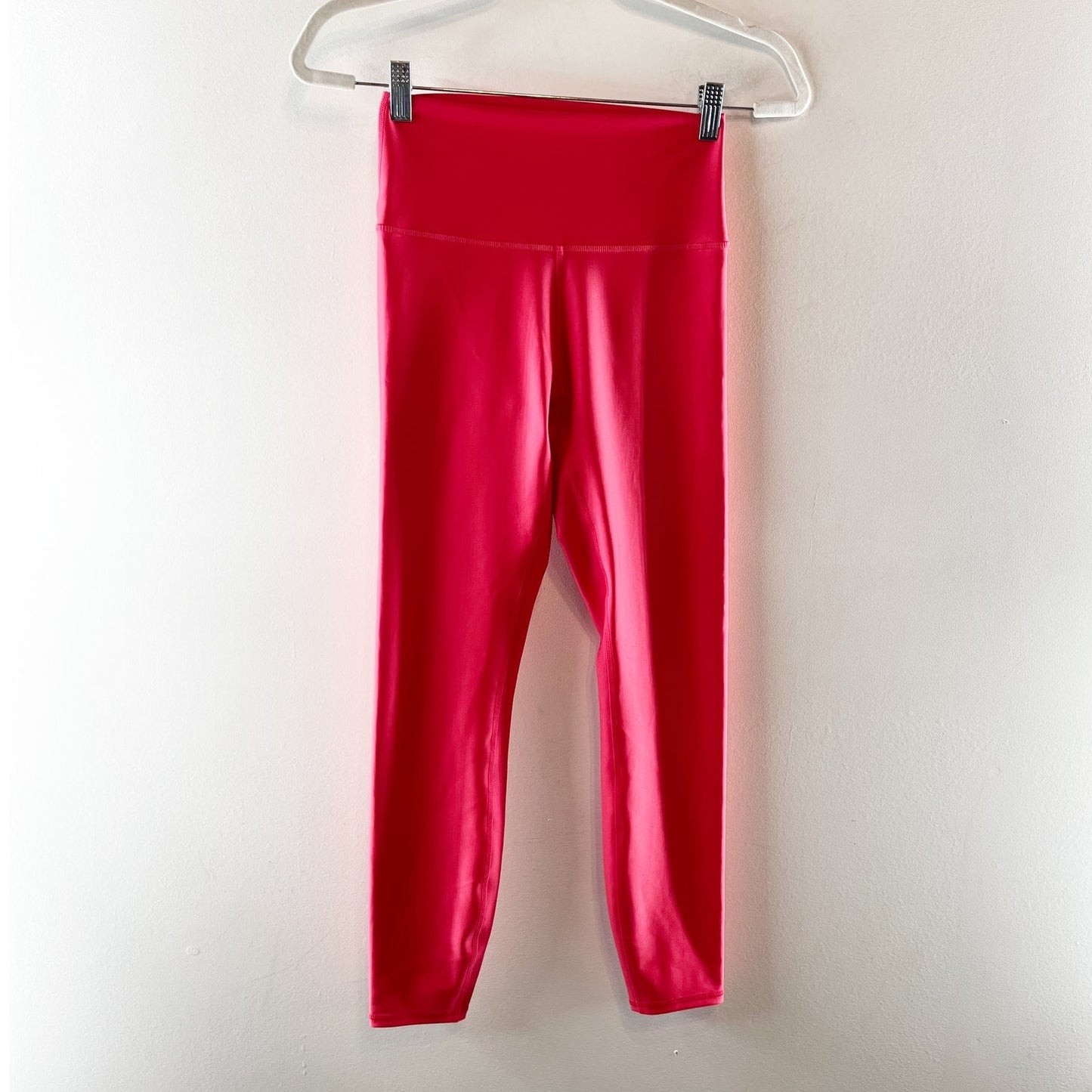 Alo Airlift High Rise 7/8 Leggings Pants Lipstick Red Pink Small