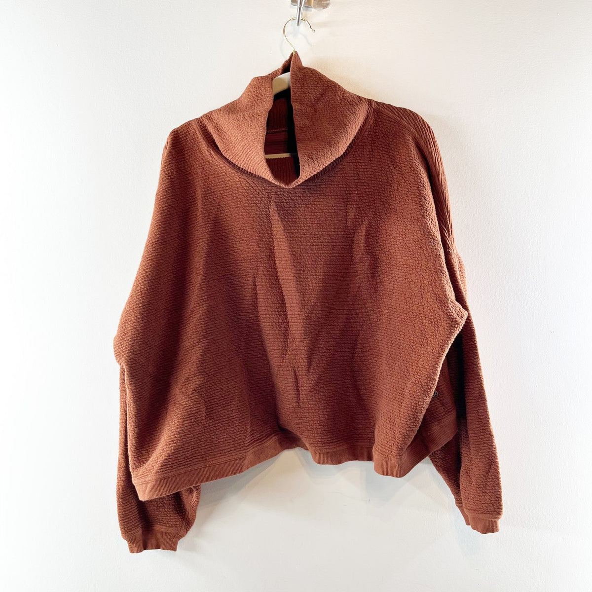 Lululemon Peaceful Moments Pullover Heathered Ancient Copper Rust Brown 12