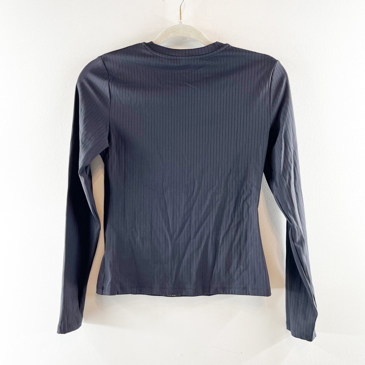 Rhone Modern Rib Long Sleeve Crew Neck Knit T-Shirt Black Small