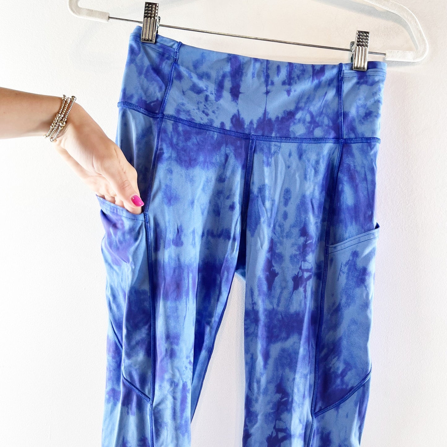 Lululemon Fast and Free Tight II Leggings 25" Game Day Game Day Blue Multi 6