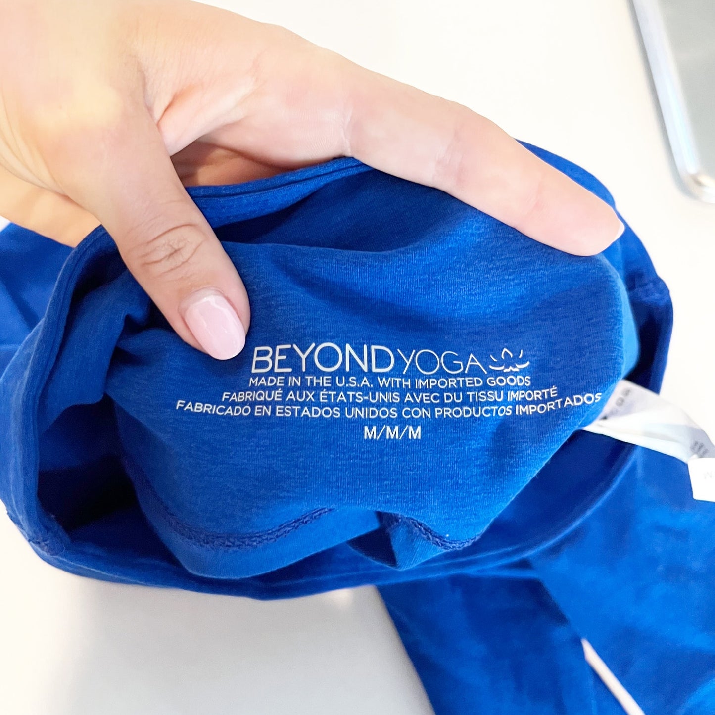 Beyond Yoga Caught In The Midi High Rise 7/8 Leggings Royal Blue Medium