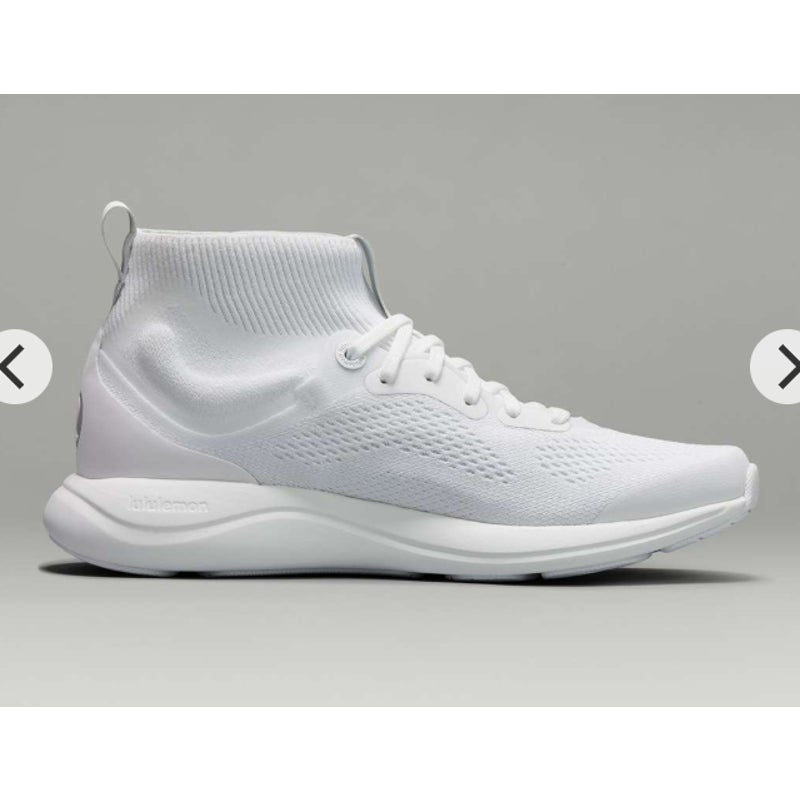 Lululemon Chargefeel Mid White High Top Workout Shoes 7.5