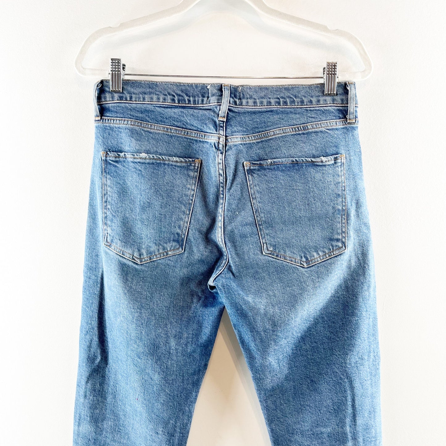 AGOLDE Toni Mid Rise Ankle Slim Skinny Jeans Cotton Blue 29 / 8