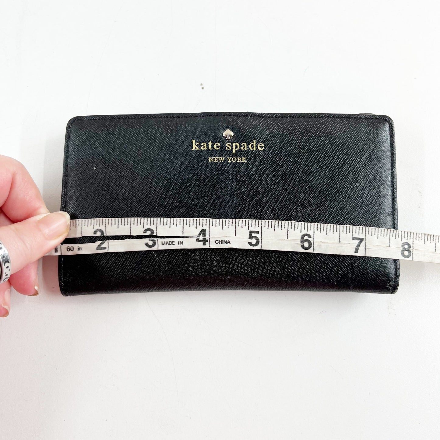 Kate Spade Bi Fold Leather Wallet Black