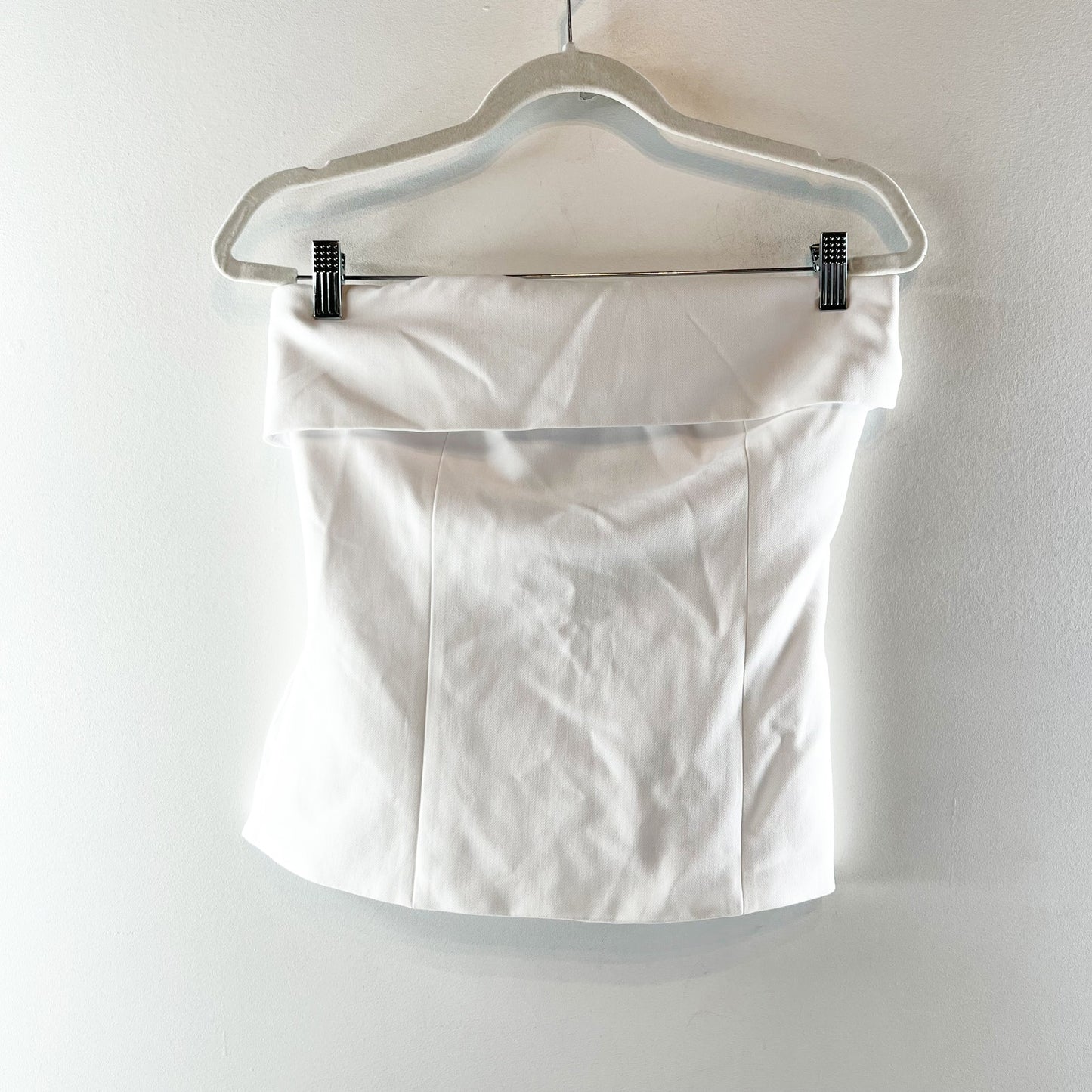 Babaton Element Strapless Linen Tube Top White 6