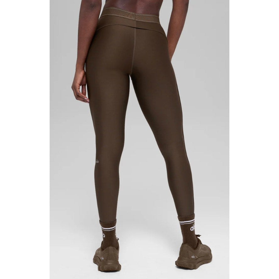 Alo Yoga Airlift High-Waisted Suit Up Leggings Espresso Brown Small