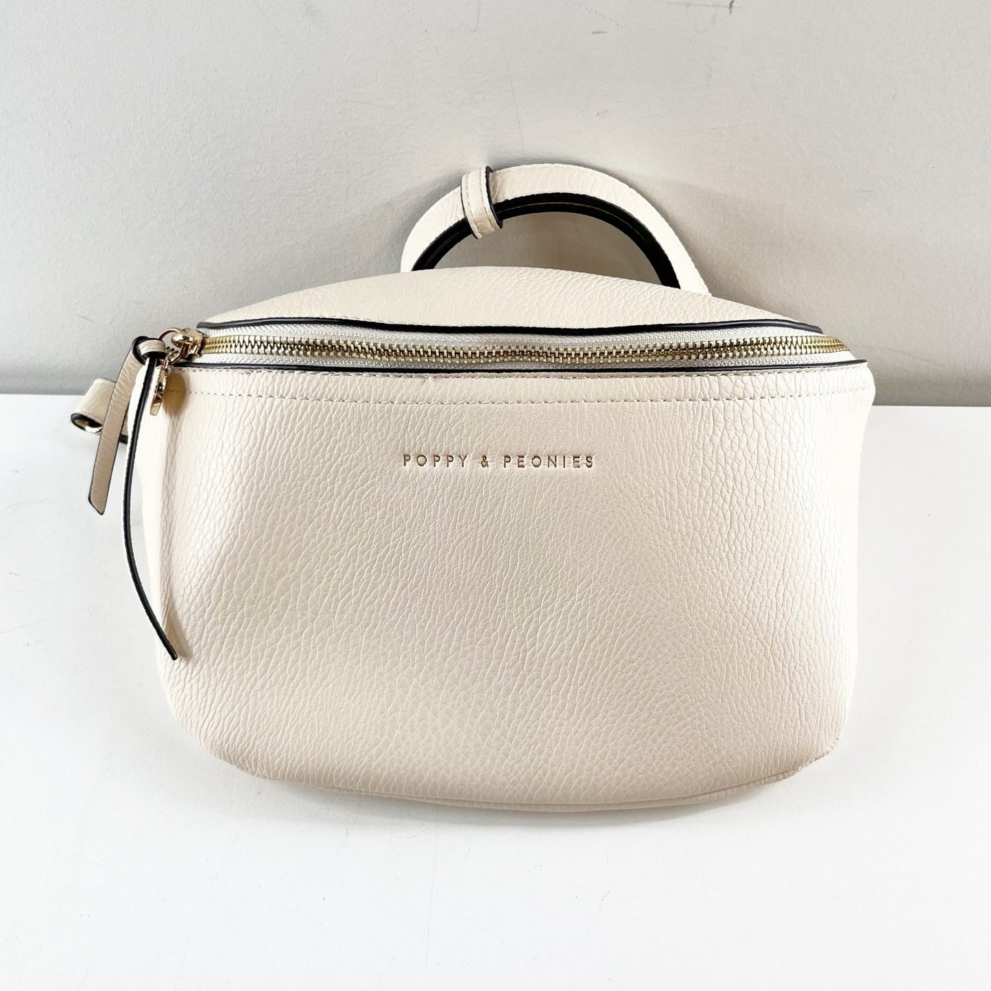 Poppy and Peonies The Sidekick Bum Crossbody Shoulder Bag Cream