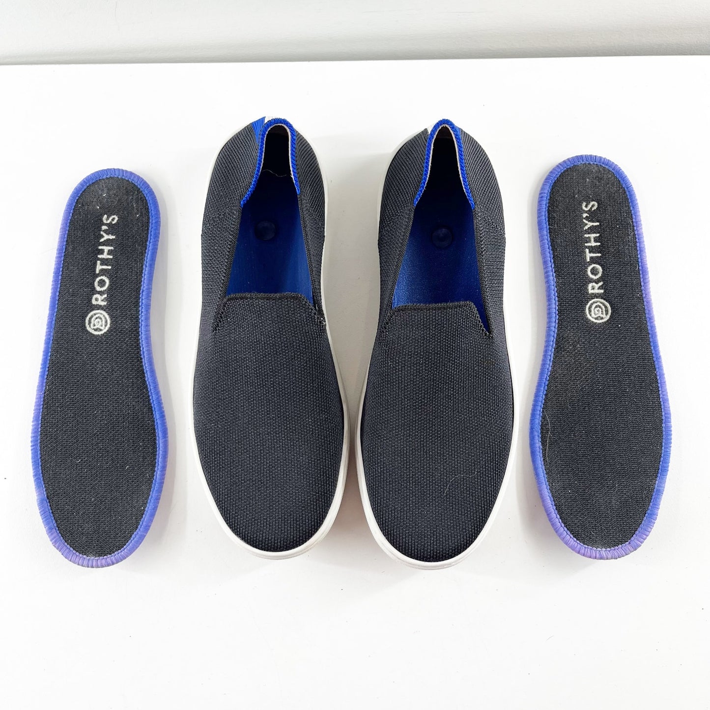 Rothy's The Original Slip On Loafer Sneakers Black 6.5