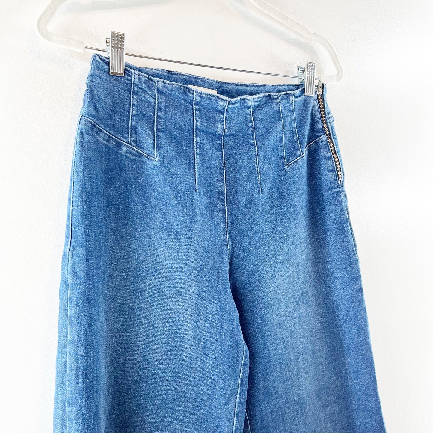 Anthropologie Pilcro A-Line Trapeze High-Rise Wide-Leg Jeans Blue 27 / 4