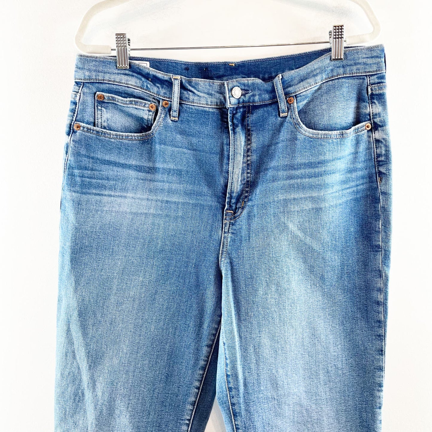 GAP High Rise Flare Bell Bottom Jeans Denim Blue 16 Tall