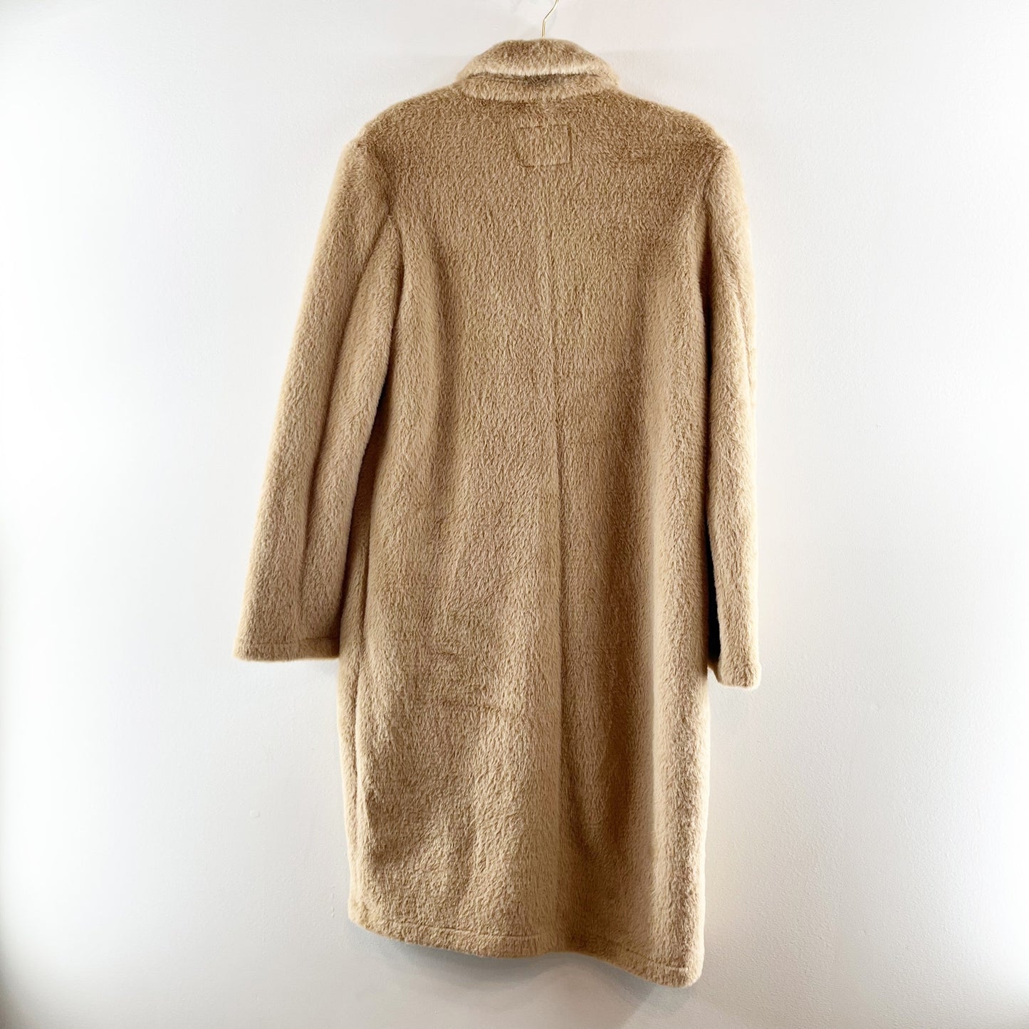 Sanctuary by Anthropologie Colleen Long Sleeve Teddy Long Overcoat Camel Small