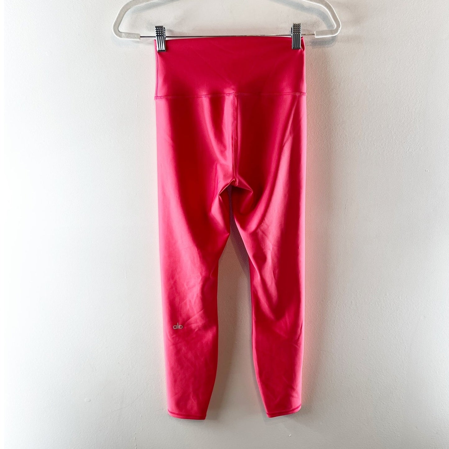 Alo Airlift High Rise 7/8 Leggings Pants Lipstick Red Pink Small