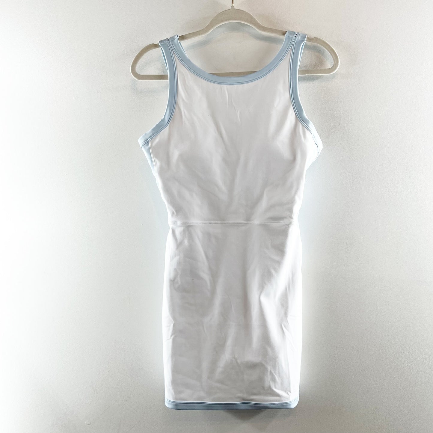 Beach Riot Zephyra Mini Active Tennis Dress White Blue Large