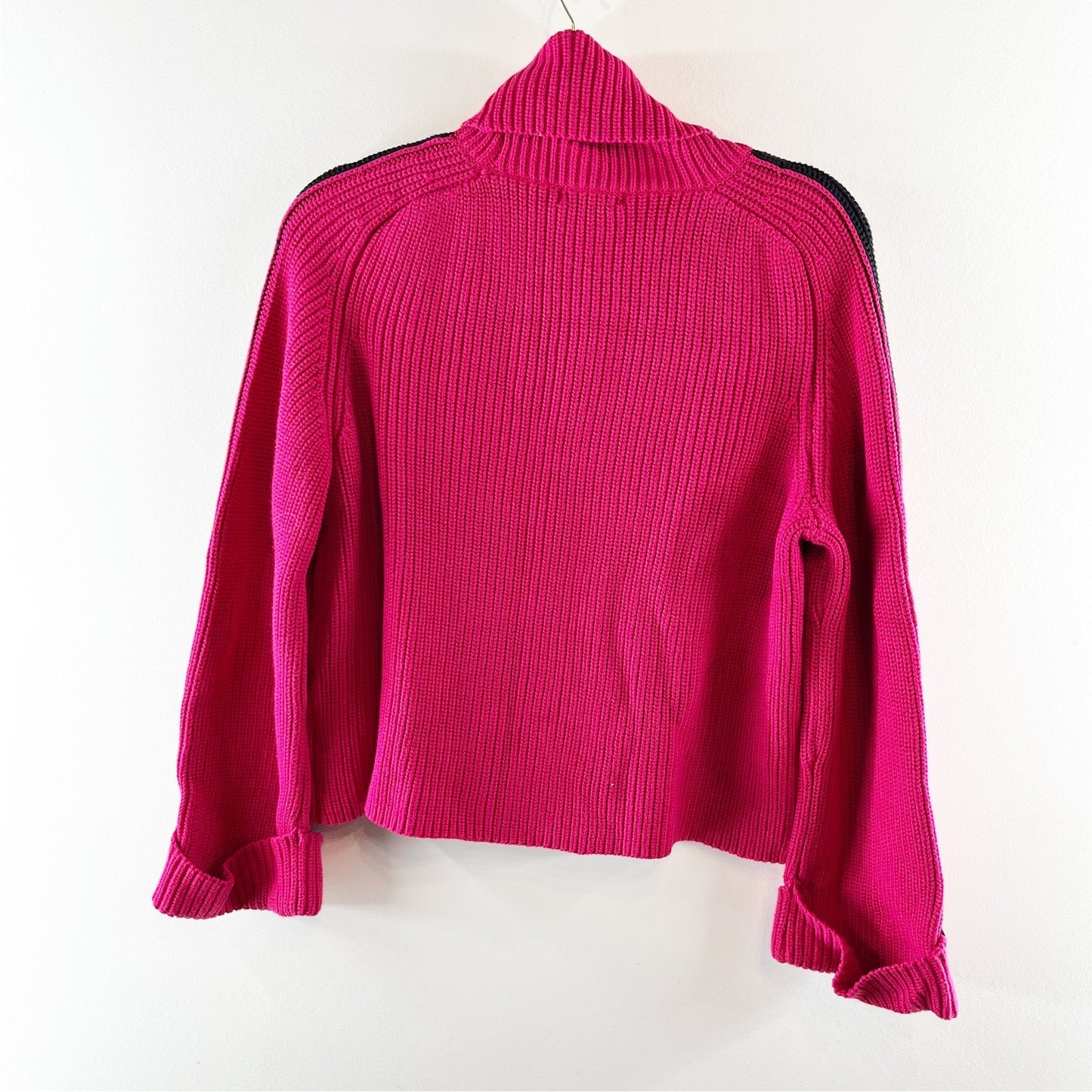 525 Vida Long Sleeve Turtleneck Pullover Knit Sweater Ruby Red Multi Small