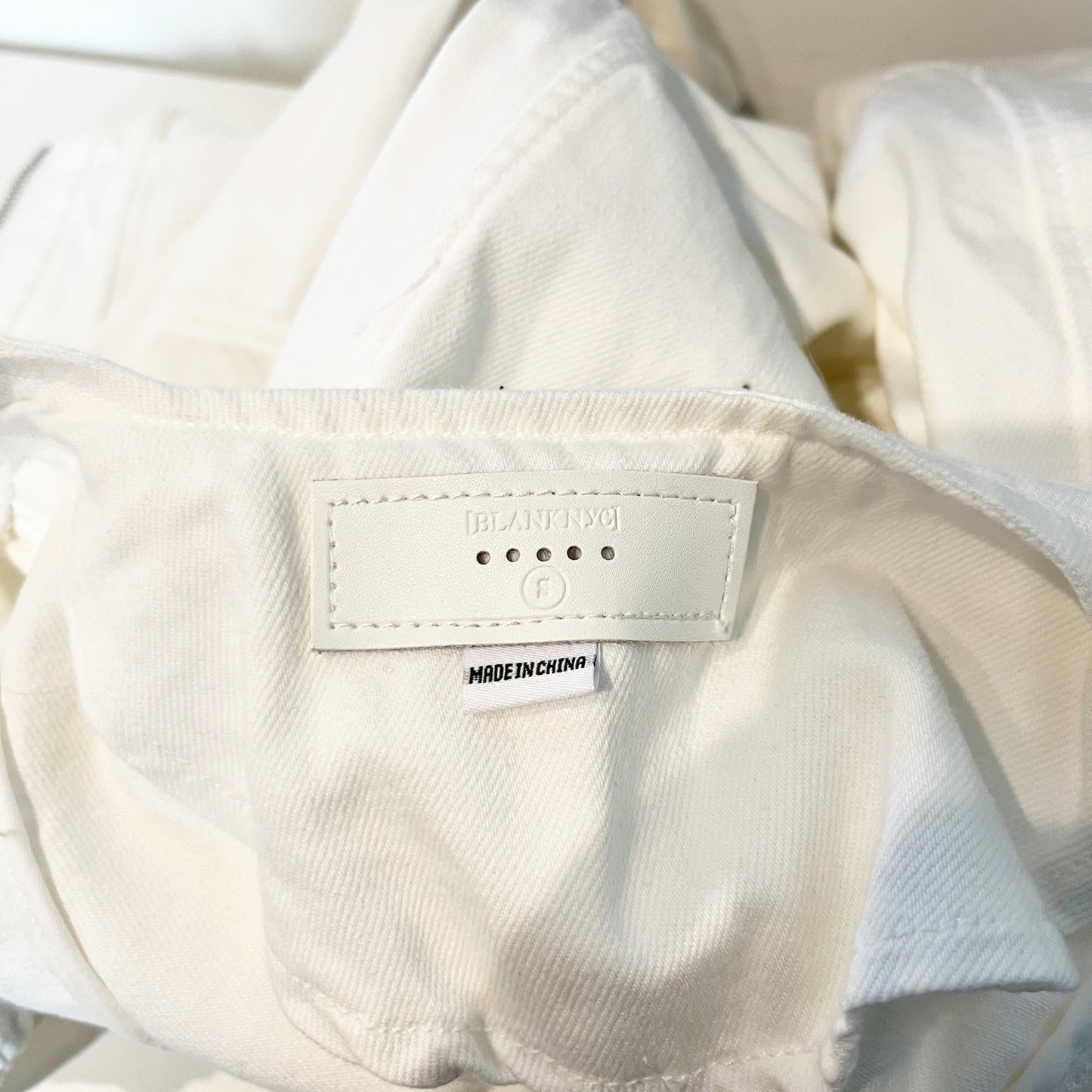 Blank NYC Part Time Lover Jean Cotton Denim Jacket White Small
