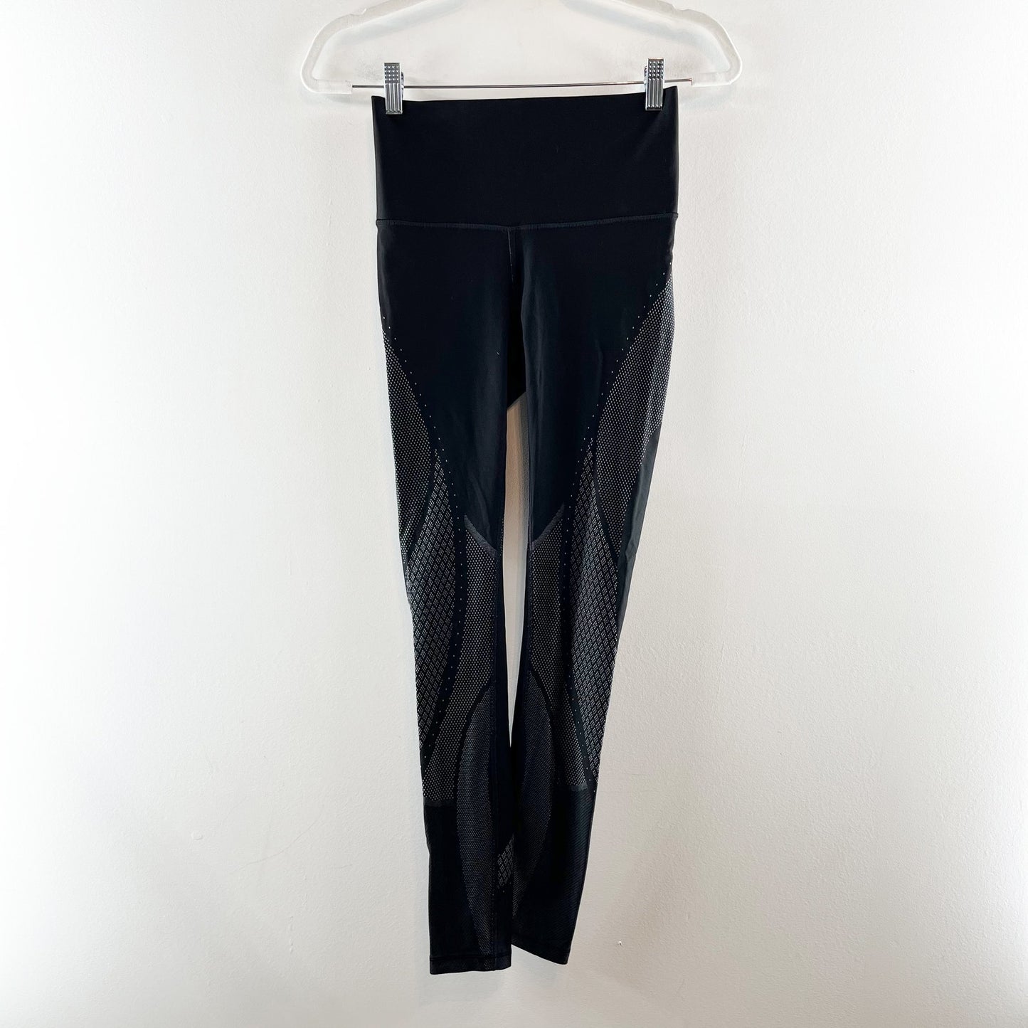 Lululemon Mapped Out High-Rise Tight Leggings 28" Black Glacier Grey 6