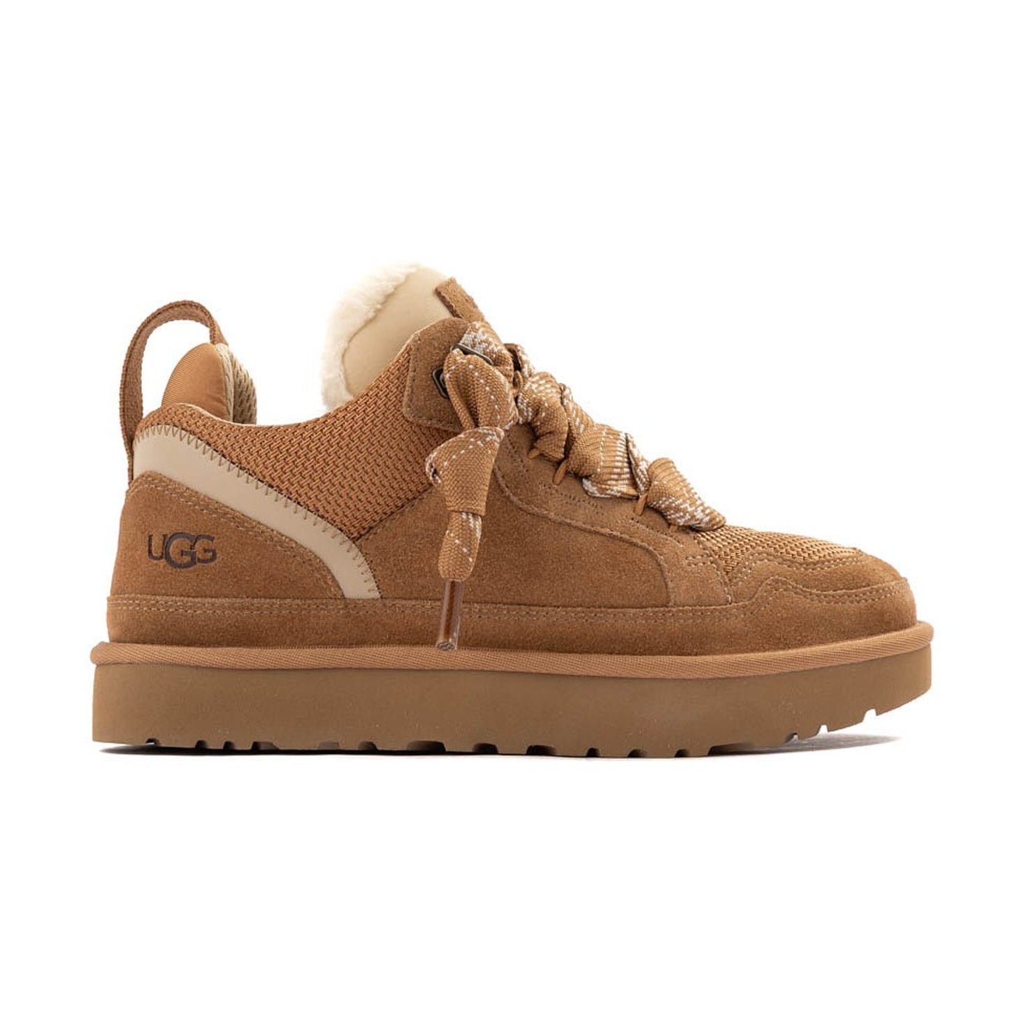 UGG Lowmel Lace Up Sneaker Boot Chestnut Brown Kids 5 / Women's 7