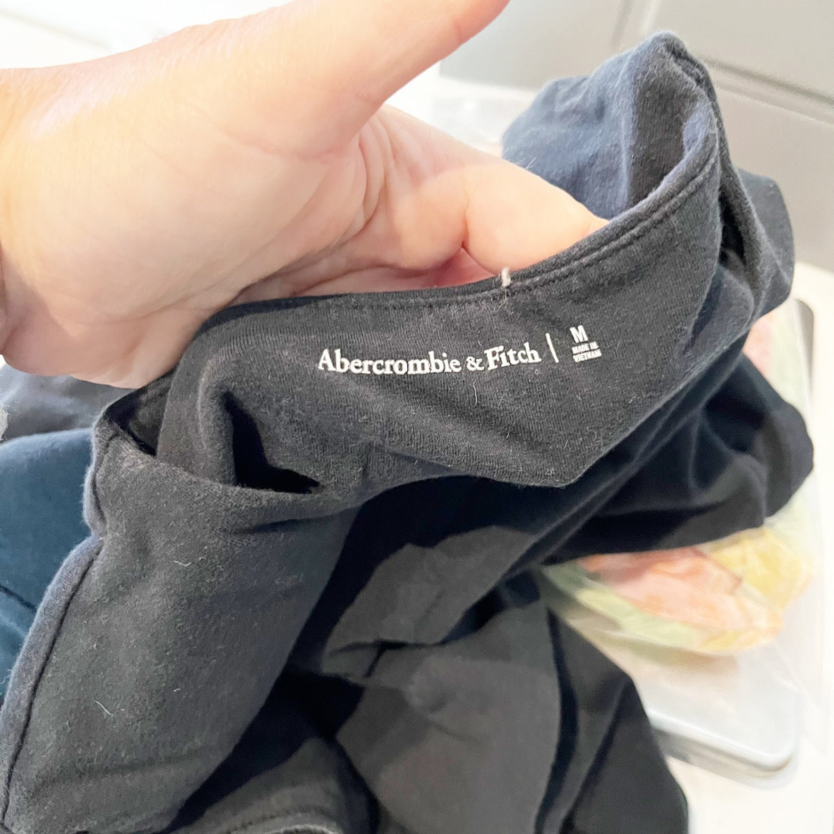 Abercrombie Crewneck Short Sleeve Bodysuit Black Medium